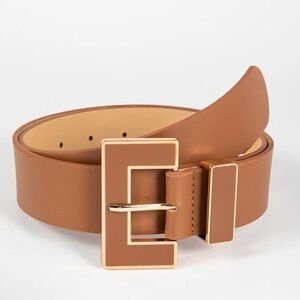 Caramel Brown Statement Belt